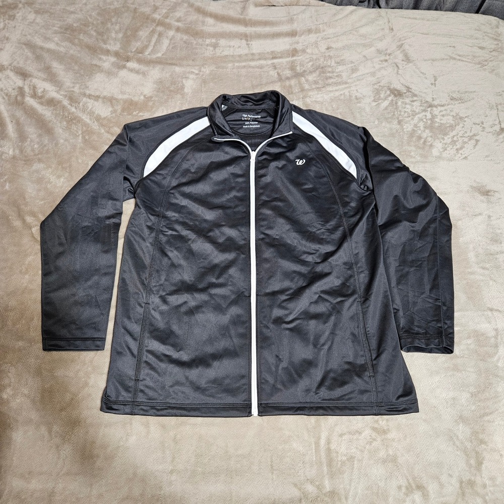 High Performance Uniforms Walgreens Track Jacket Dark Gray Full Zip Large